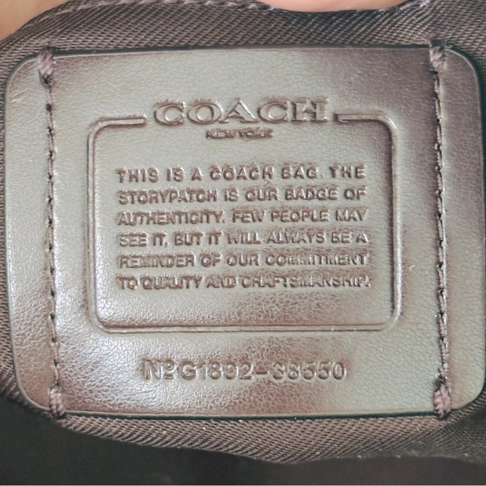 Coach Dreamer 36 Gunmetal Black Leather Tote Bag 38550 - Picture 12 of 15